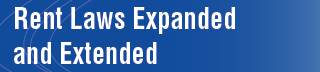 Rent Laws Expanded and Extended Rent Laws Expanded and Extended
