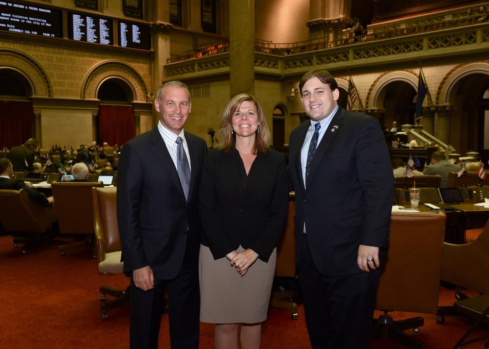 
Assemblymembers Doug Smith, Monica Piga Wallace, and Steve Stern grew up in the district and graduated Sachem High School.
