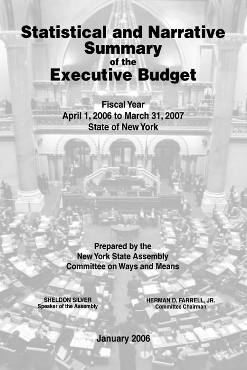 Statistical and Narrative Summary of the Executive Budget