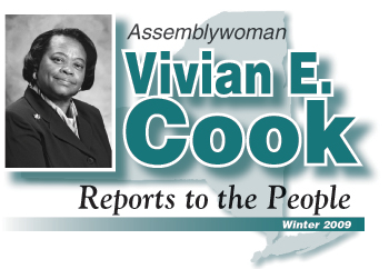 Assemblywoman Vivian E. Cook Reports to the People - Winter 2009