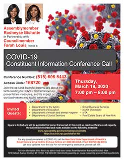 COVID-19 Constituent Information Conference Call