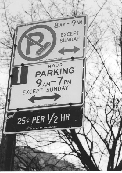 2004 New York City Parking Calendar & Important Phone Numbers