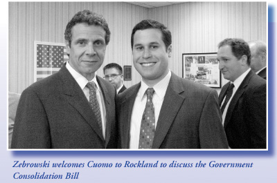 Zebrowski welcomes Cuomo to Rockland to discuss the Government Consolidation Bill