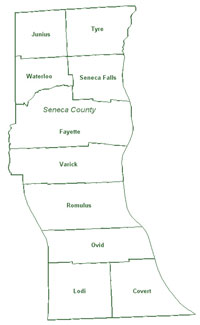 Map of Seneca County