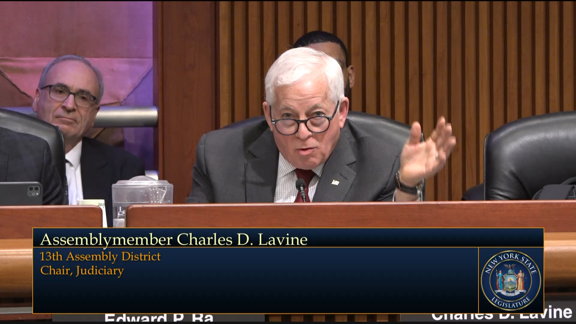 Lavine Questions Chief Judge of Court Administration During a Joint Budget Hearing on Public Protection