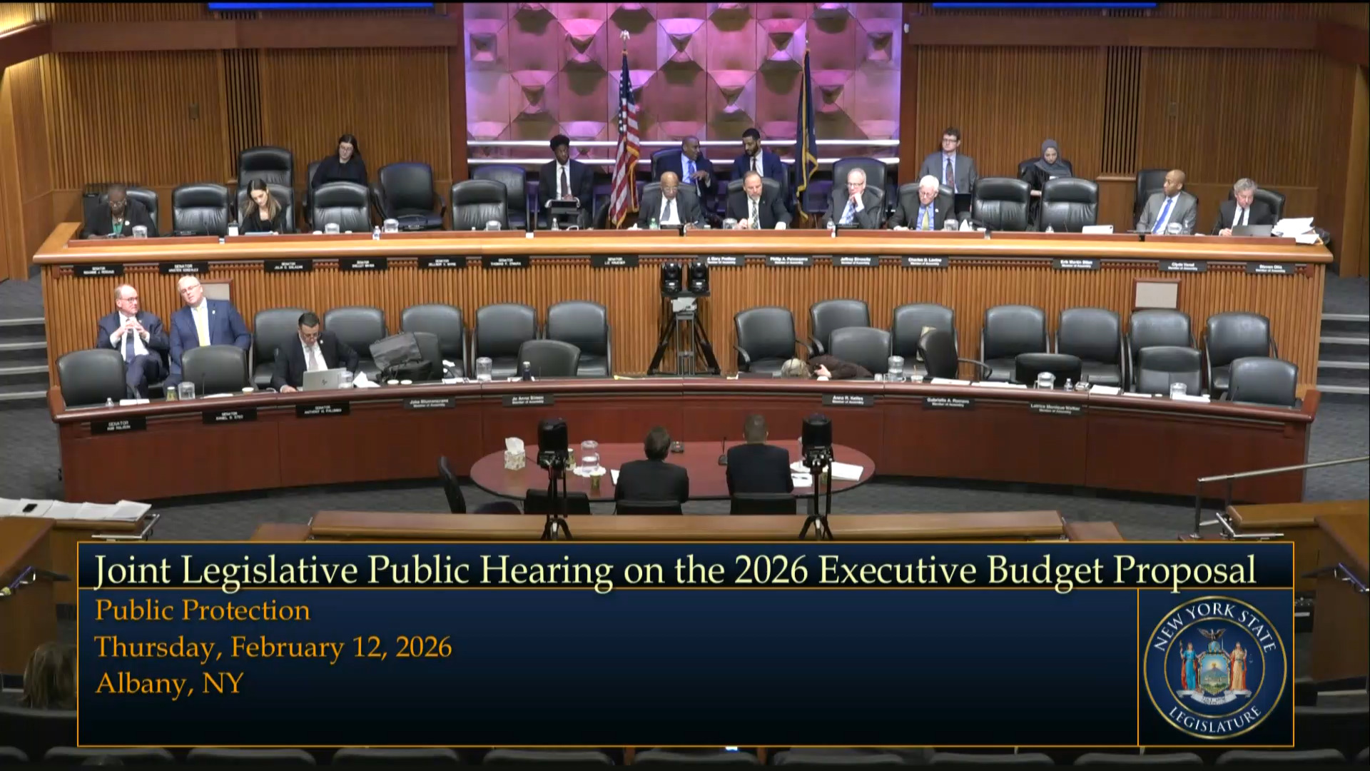 NYS Homeland Security Commissioner Testifies During Budget Hearing on Public Protection