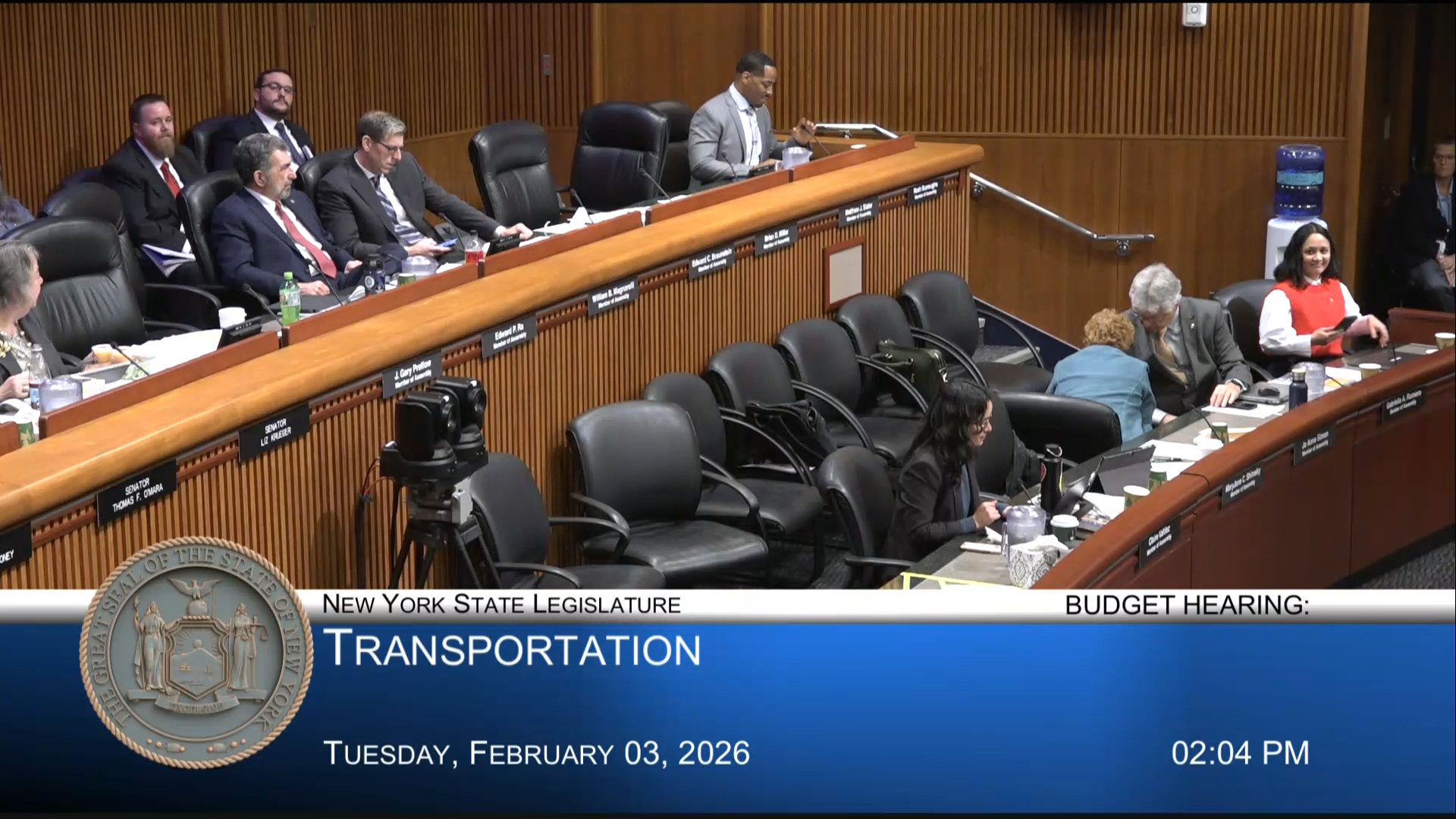 DOT Commissioner Testifies During a Joint Budget Hearing on Transportation