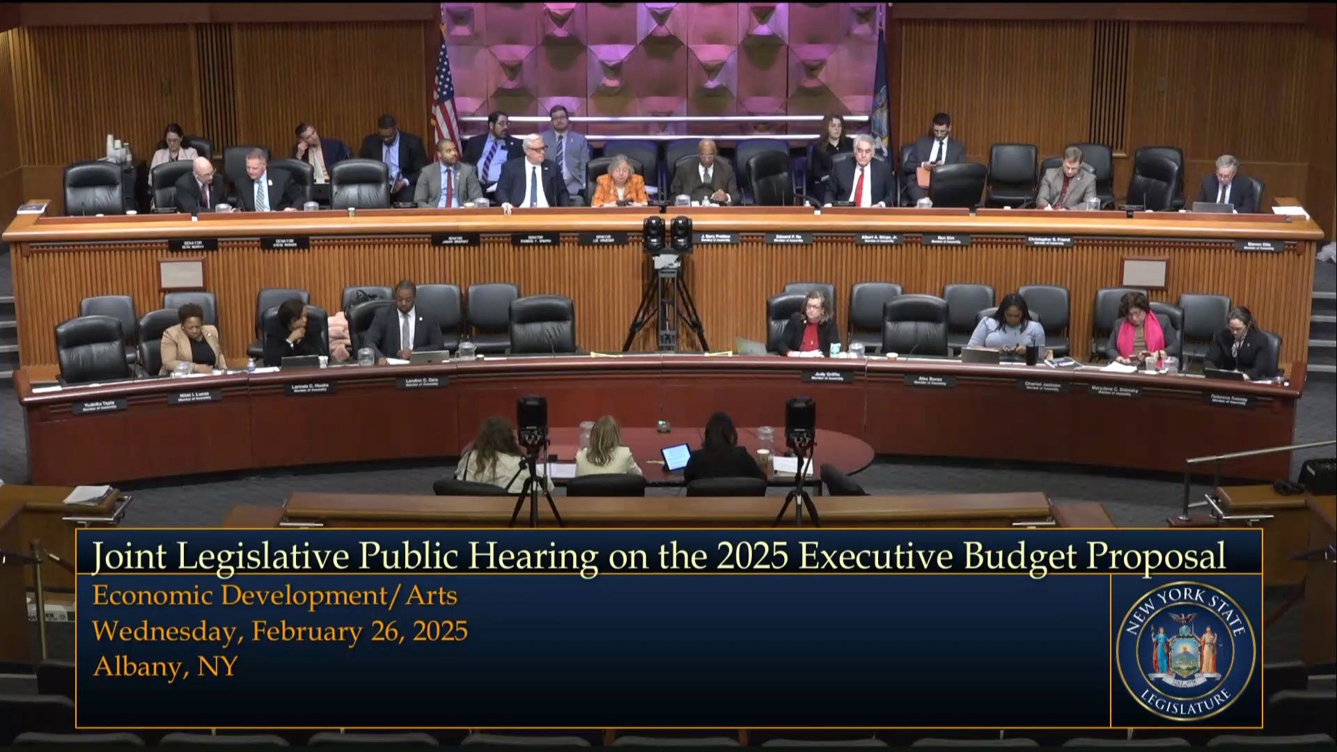 OGS Commissioner Testifies During a Joint Budget Hearing on Economic Development