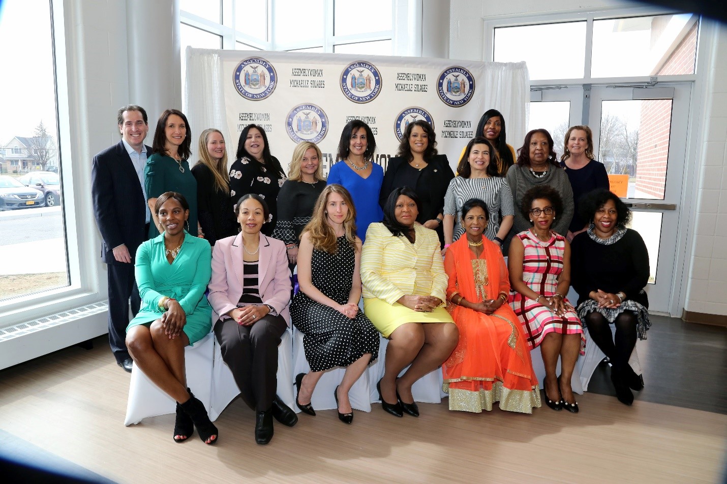 Assemblywoman Solages honors a group of the dynamic woman from the 22nd Assembly District for the 2019 Women of Distinction Ceremony at Sewanhaka High School.