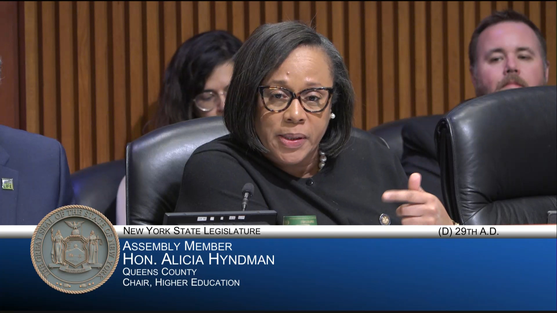 Hyndman Questions CUNY Chancellor During Joint Budget Hearing on Higher Education