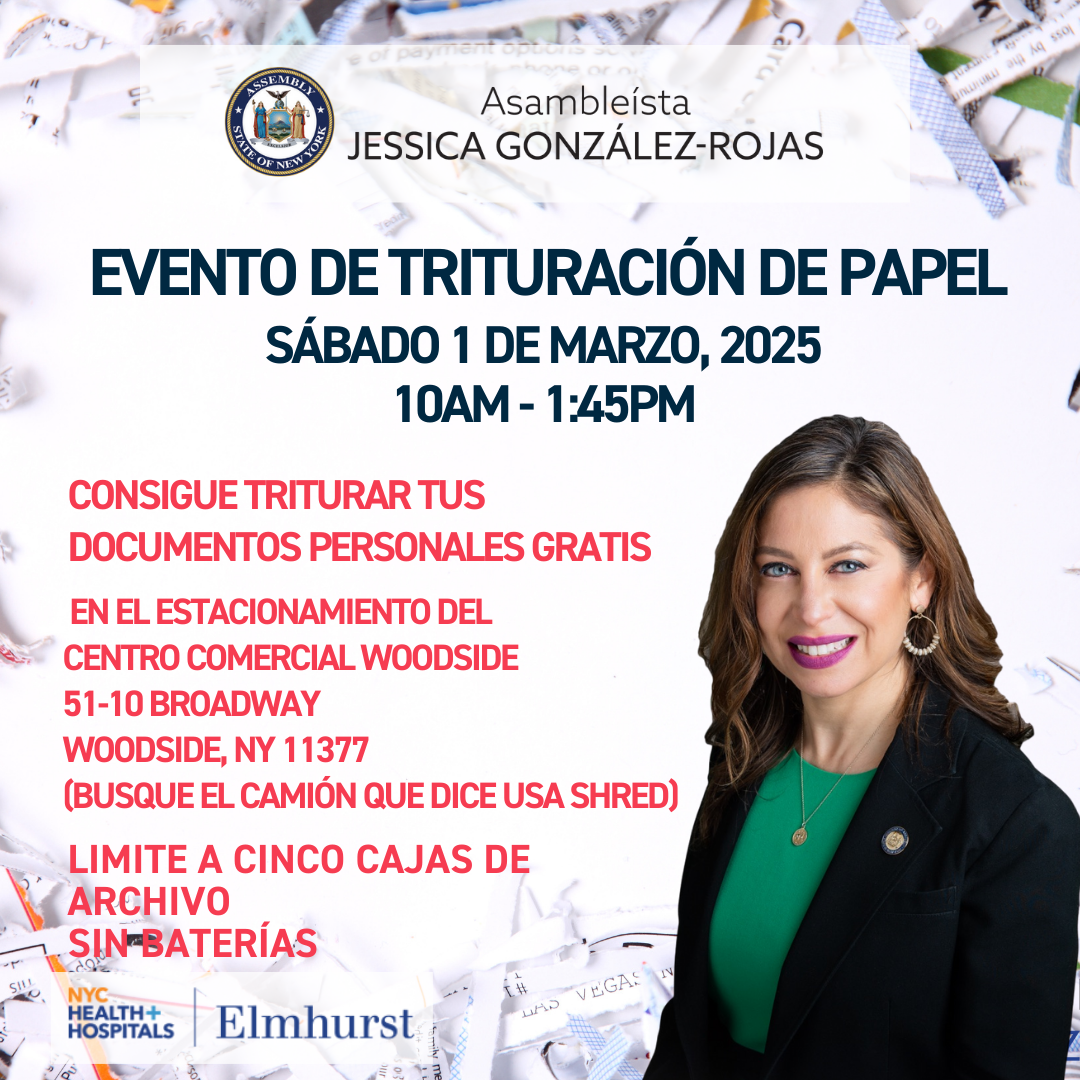 Paper Shredding Event- March 1, 2025 – Spanish version