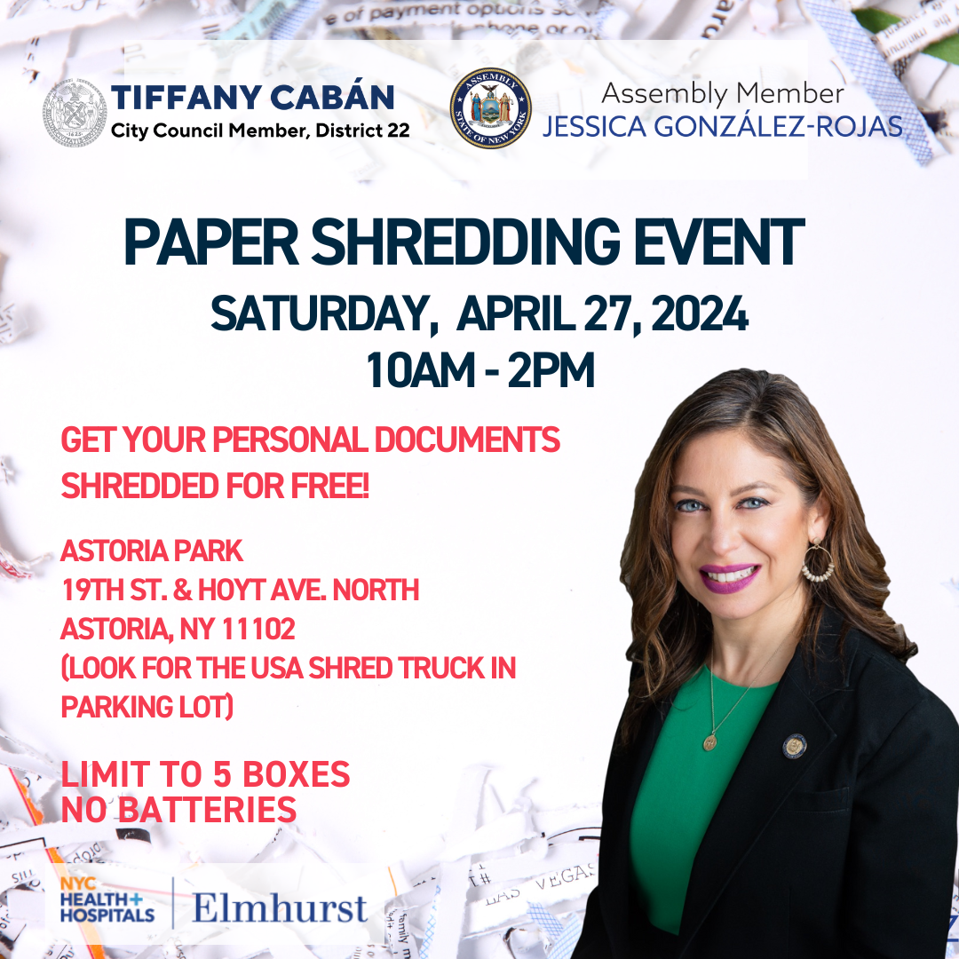 Paper Shredding Event – April 27