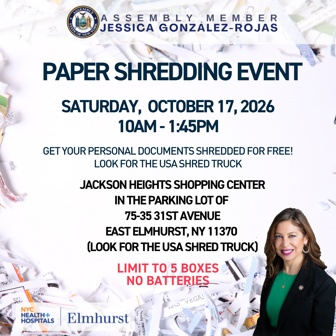 Paper Shredding Event - October 17, 2026