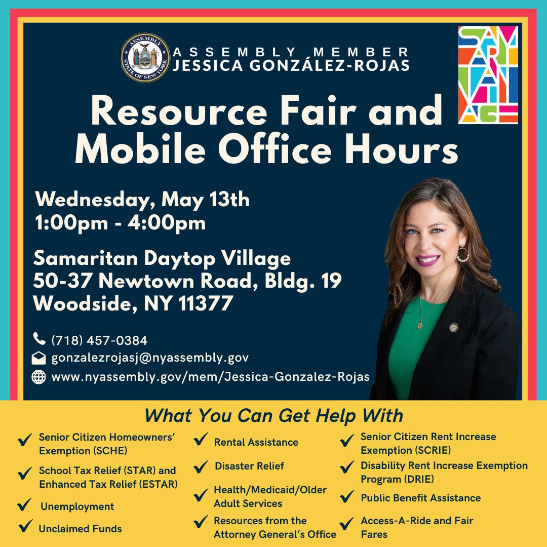 Resource Fair and Mobile Office Hours - May 13, 2026