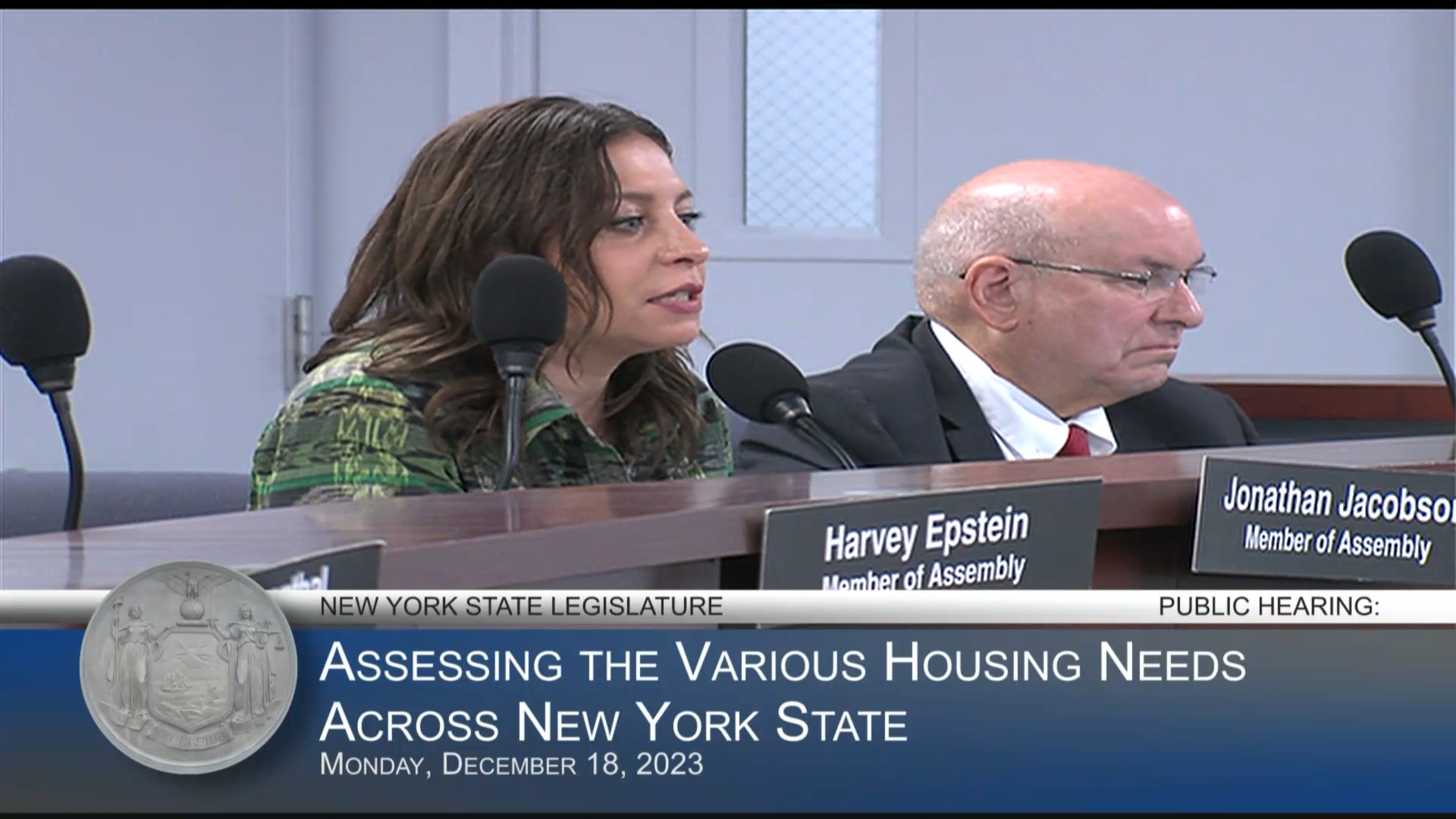 NYC Housing Officials Testify During a Public Hearing to Assess the Various Housing Needs Across NYS