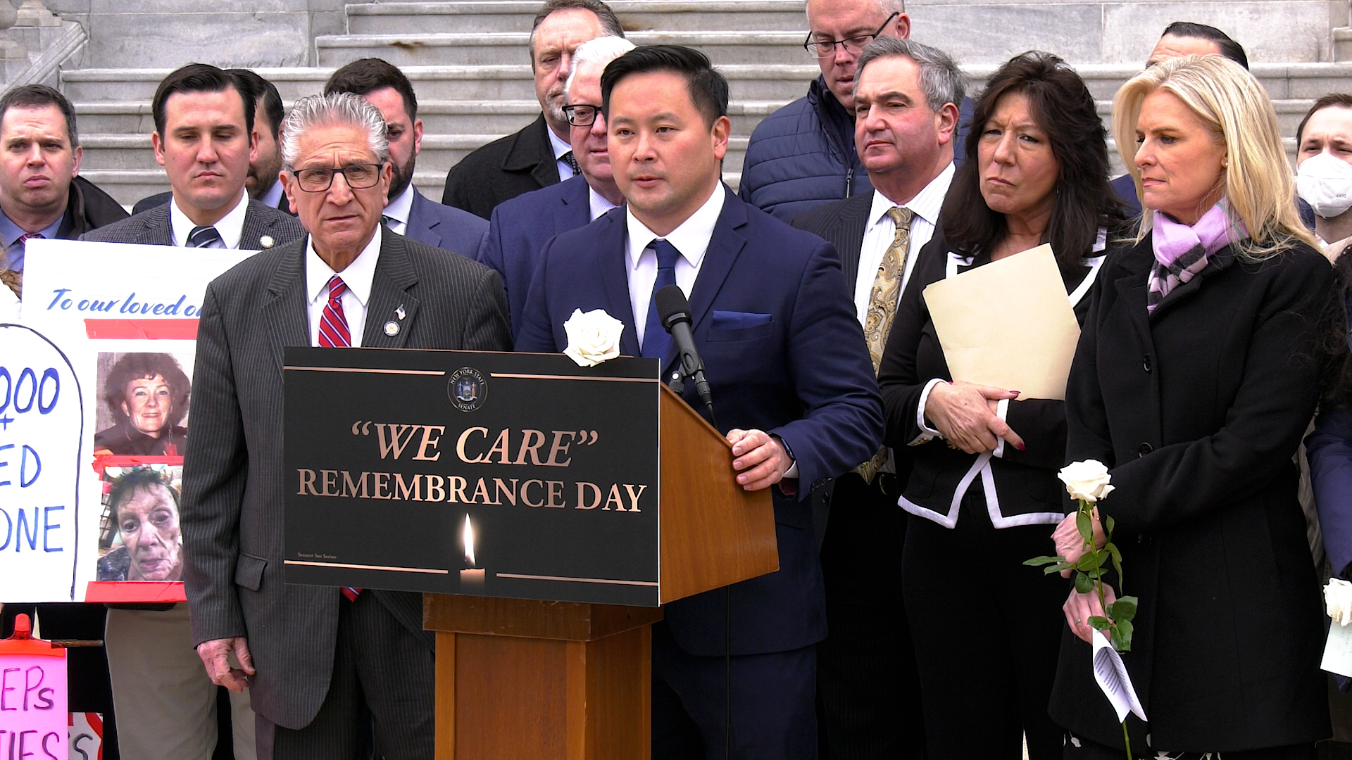 Kim Speaks During We Care Remembrance Day Press Conference