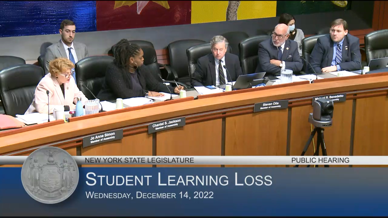 Council of School Supervisors Testifies During Hearing on Student Learning Loss