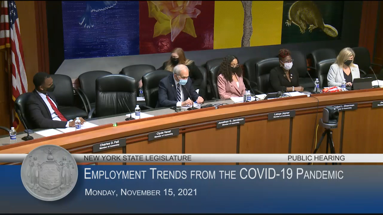 Workforce Development Institute Staff Testifies During Hearing on Employment Trends from the COVID-19 Pandemic