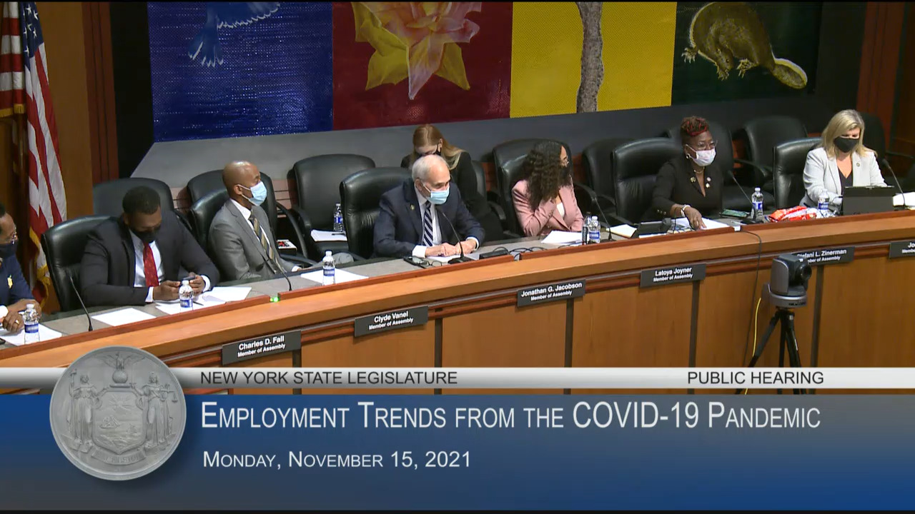 Advocate Testifies During Hearing on Employment Trends from the COVID-19 Pandemic