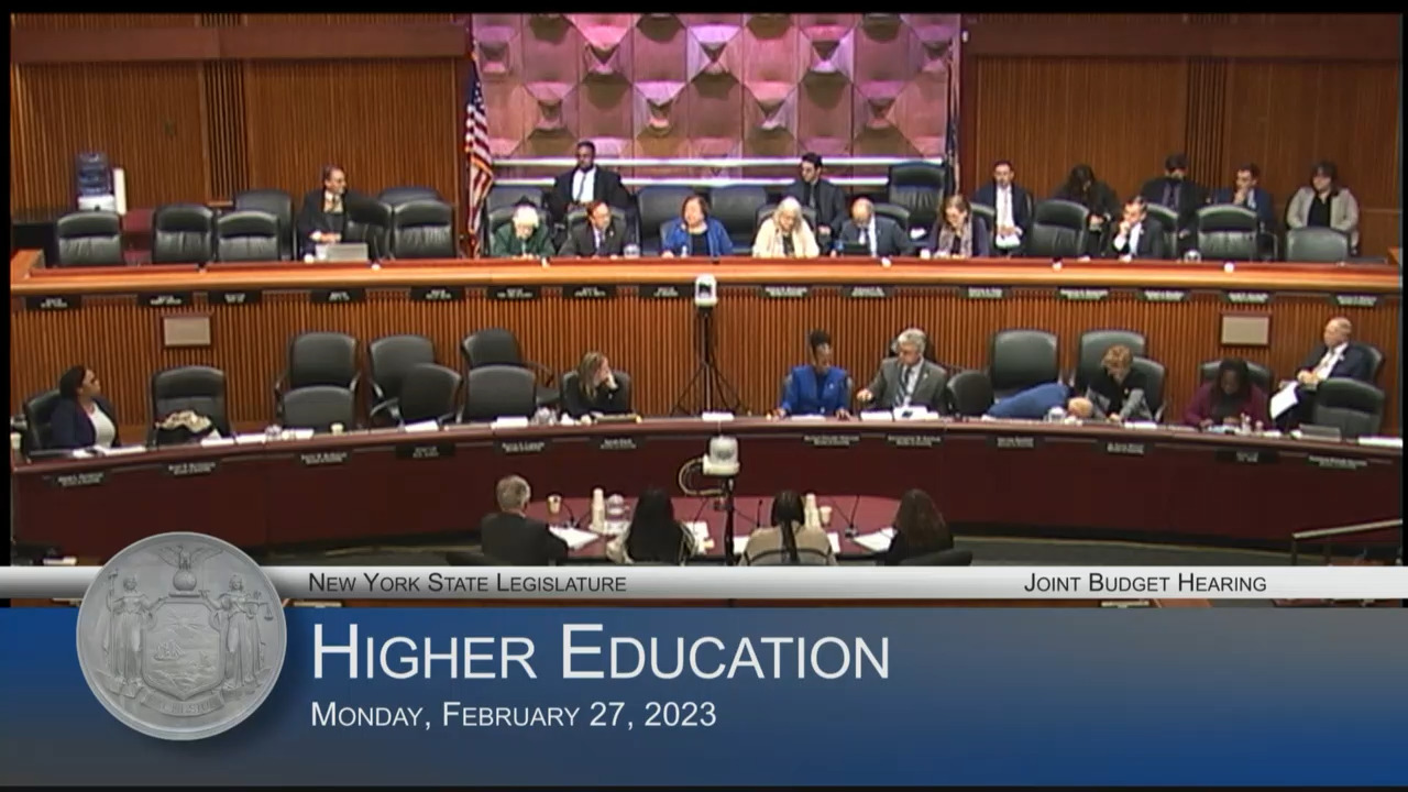 Education Commissioner Testifies During Budget hearing on Higher Education