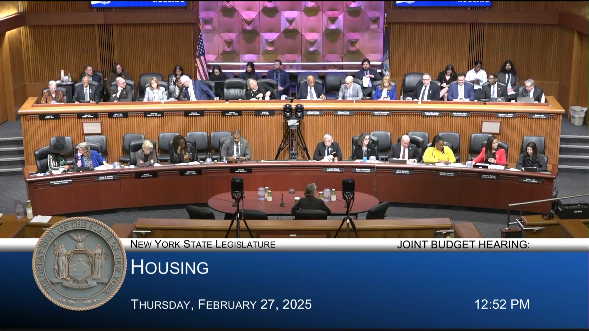 HCR Commissioner Testifies During Joint Budget Hearing on Housing