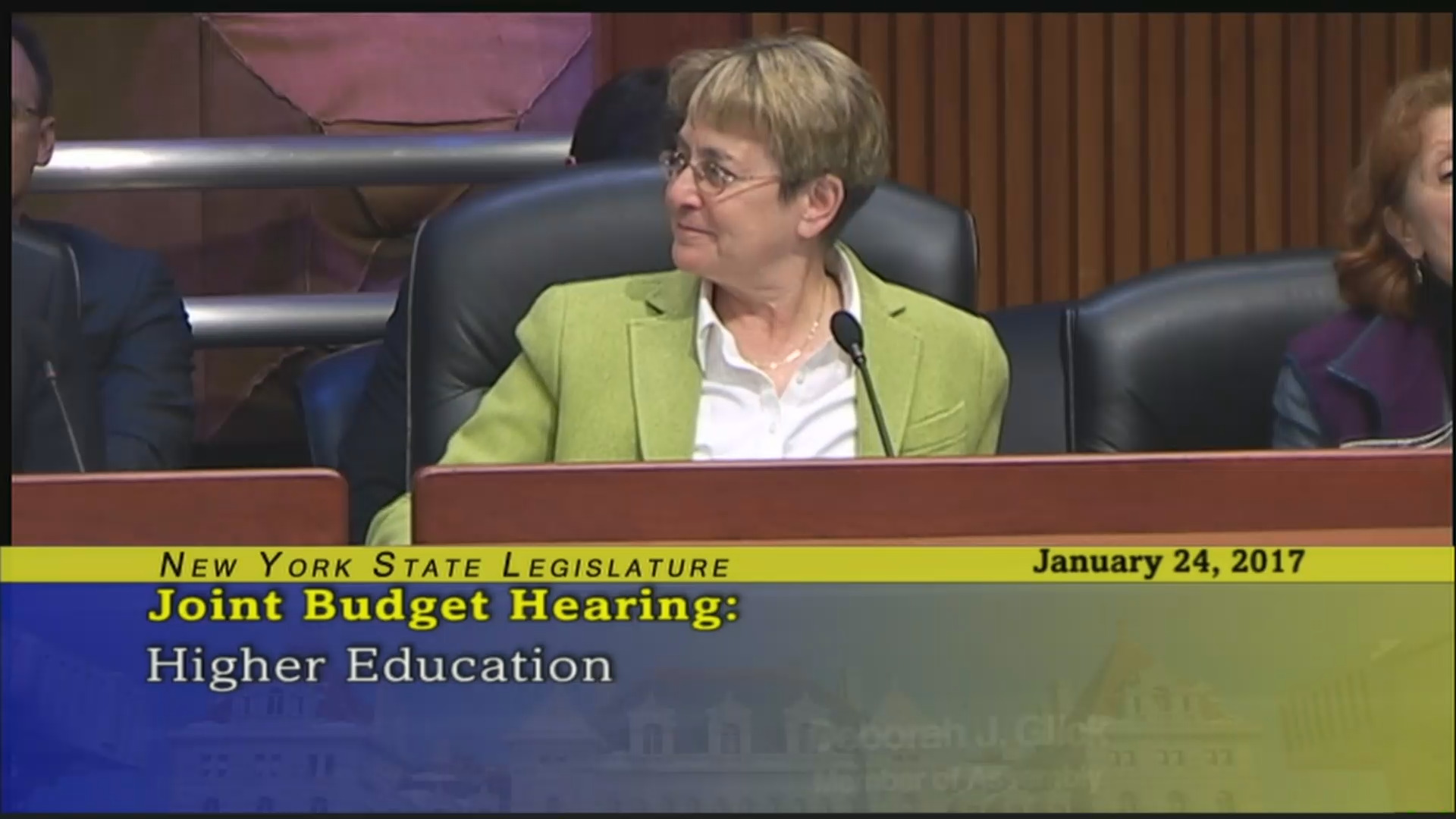 Q & A During Joint Budget Hearing on Higher Education