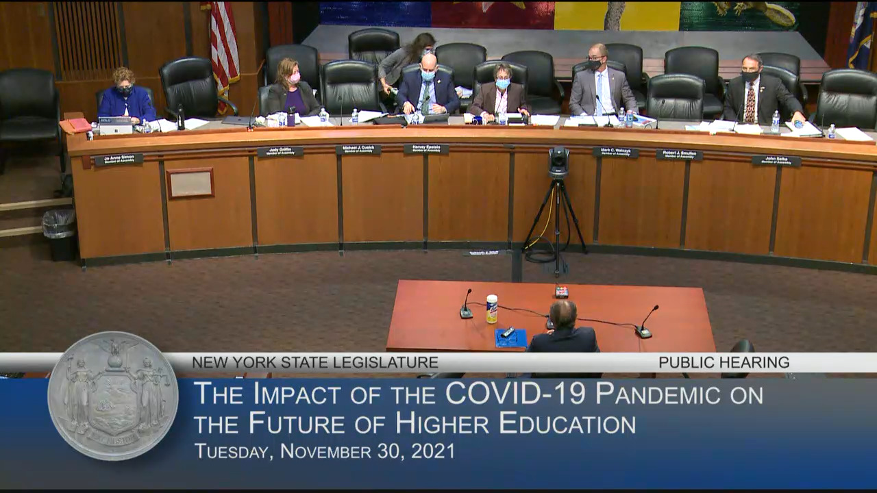 Dr. Linares Testifies at Hearing on the Impact of the COVID-19 Pandemic on the Future of Higher Education