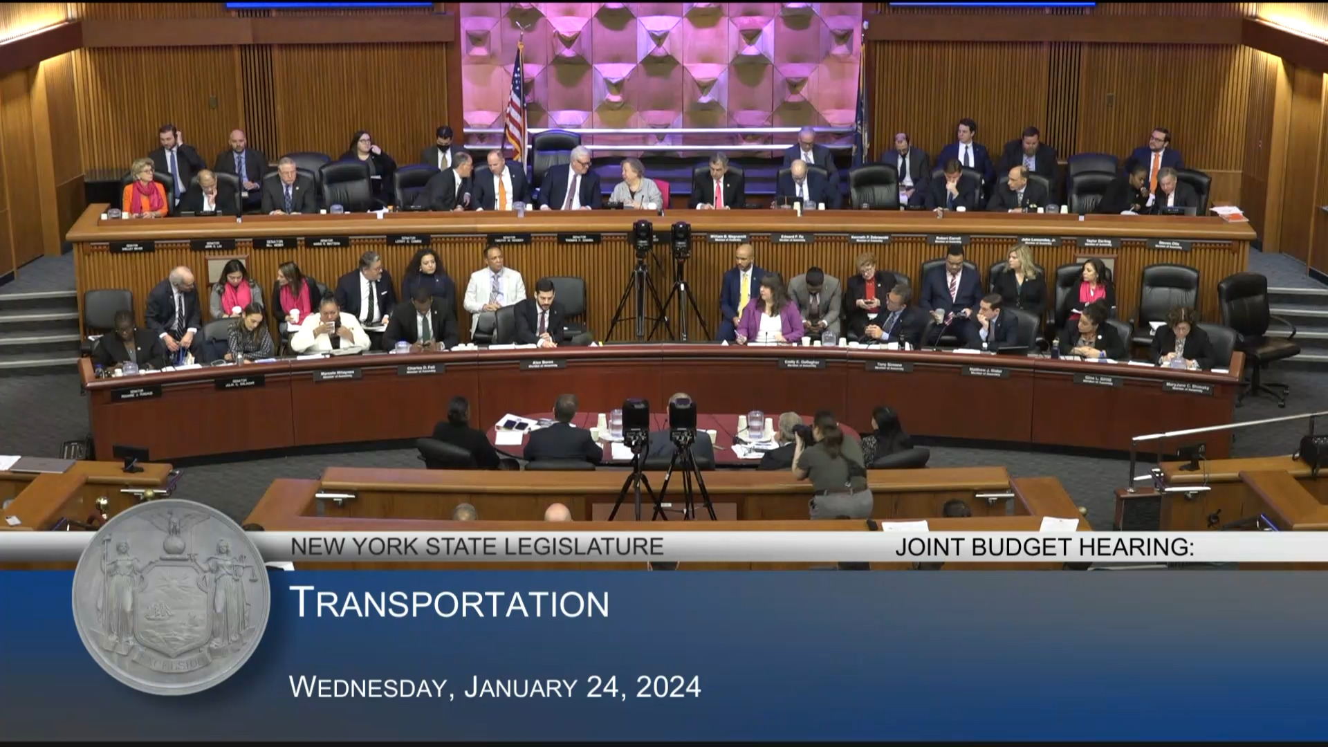 MTA Chairman Testifies During Joint Budget Hearing on Transportation