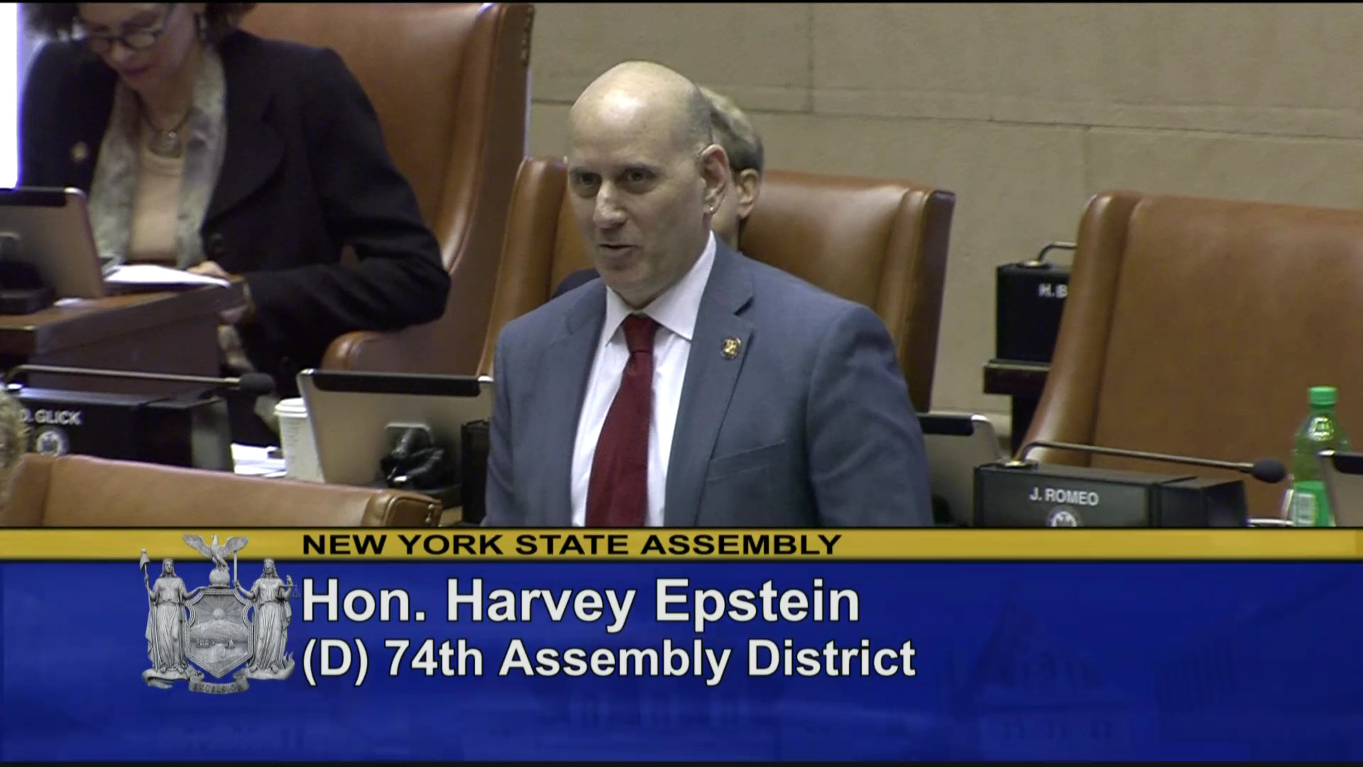 Epstein Introduces West Point Cadet Brian Patterson to Assembly Chamber