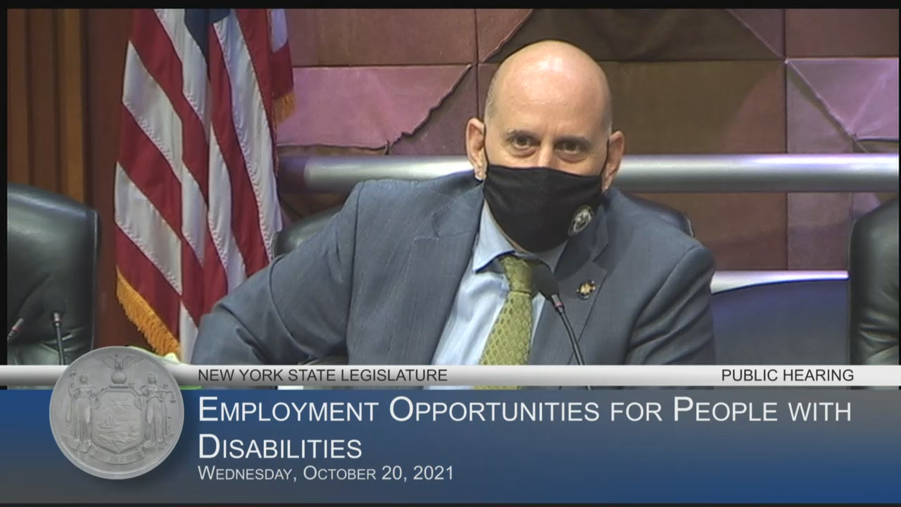 Advocates Testify During a Hearing on Employment Opportunities for People with Disabilities