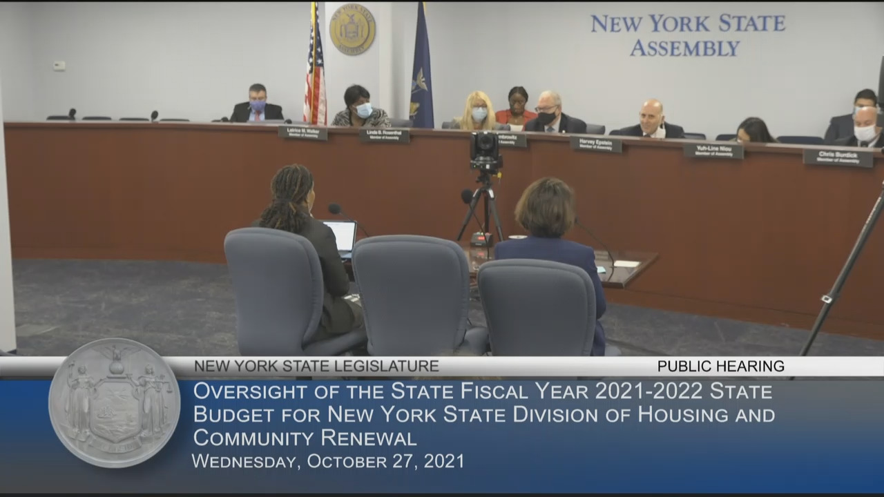 Advocates Testify During Hearing on Funding the NYS Division of Housing and Community Renewal