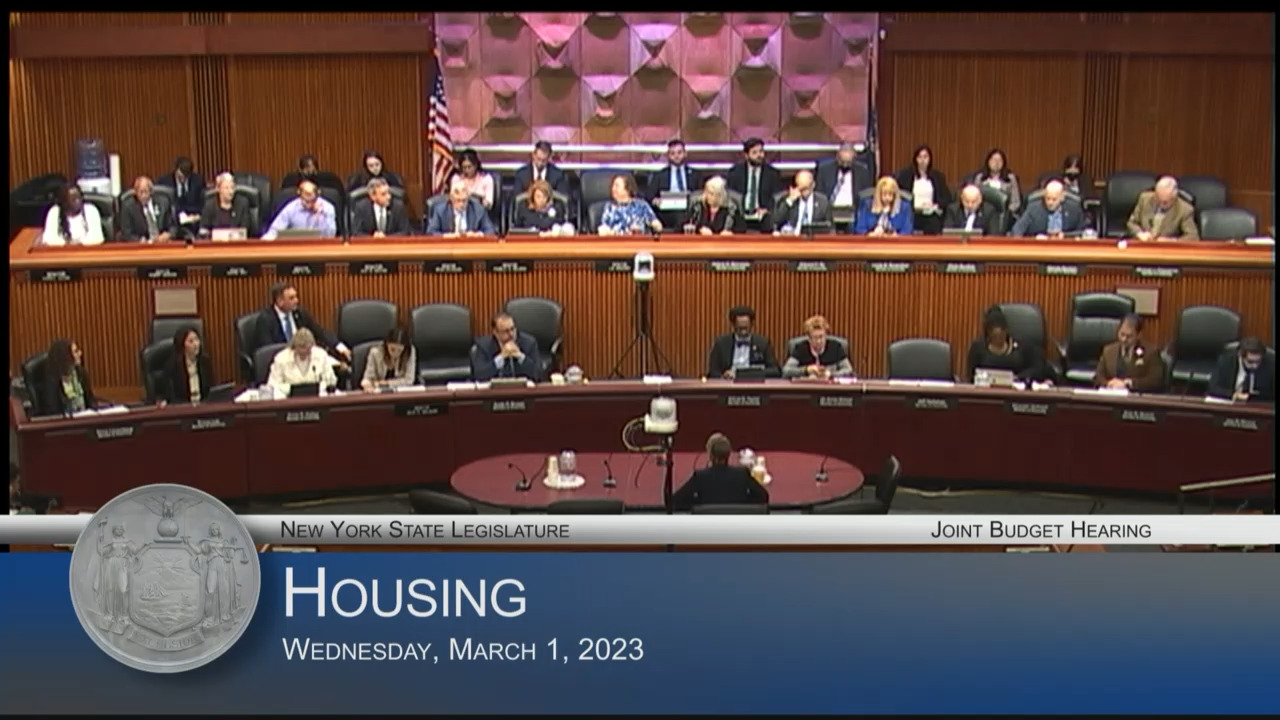 Homes & Community Renewal Commissioner Testifies During Budget Hearing on Housing