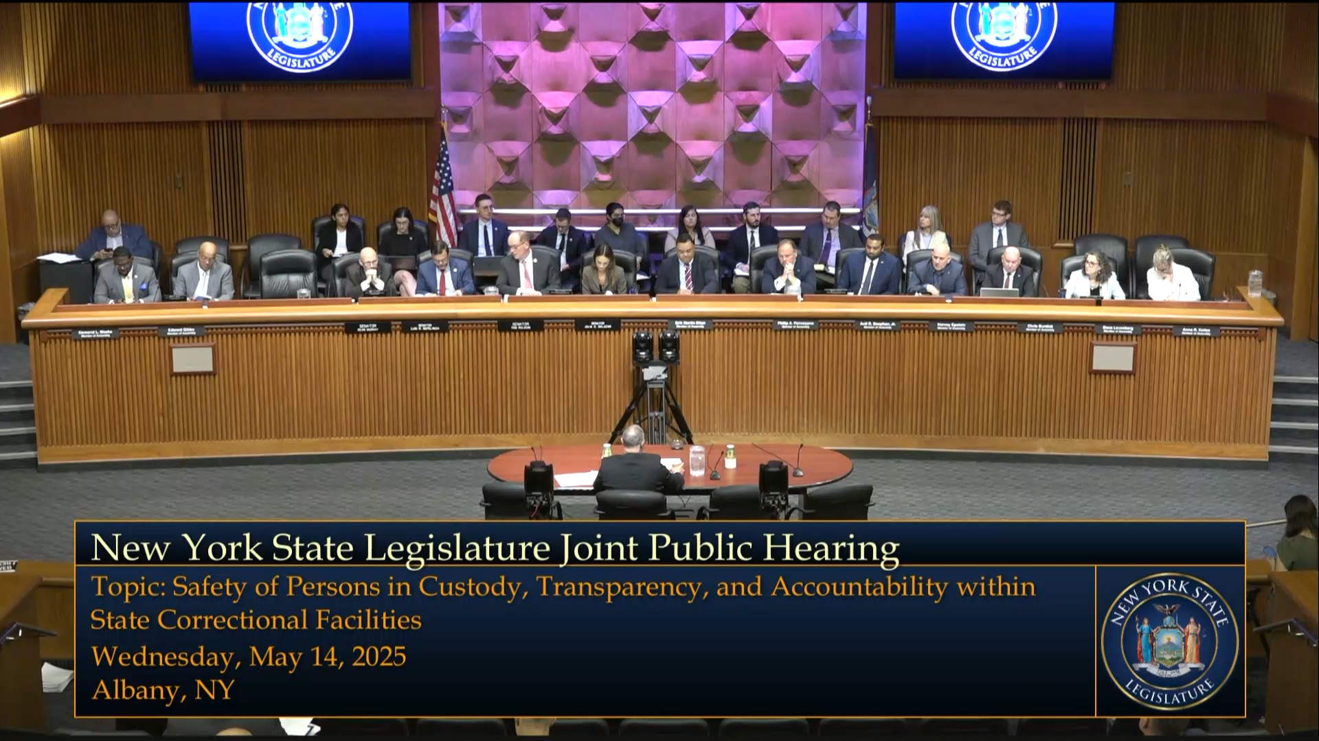 DOCCS Commissioner Testifies During Joint Legislative Public Hearing