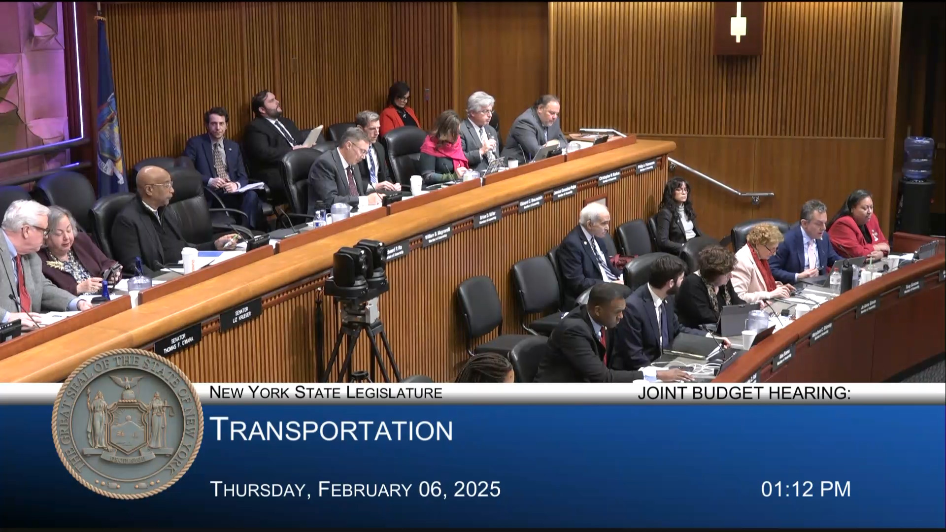 MTA Chairman Testifies During Joint Budget Hearing on Transportation