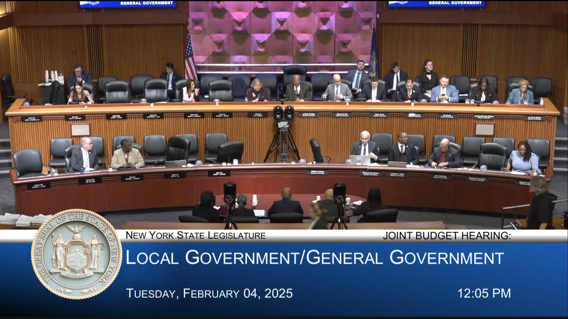 NYC Officials Testify During a Joint Budget Hearing on Local/General Government