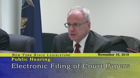 Dinowitz Discusses Electronic Filing for Housing Court