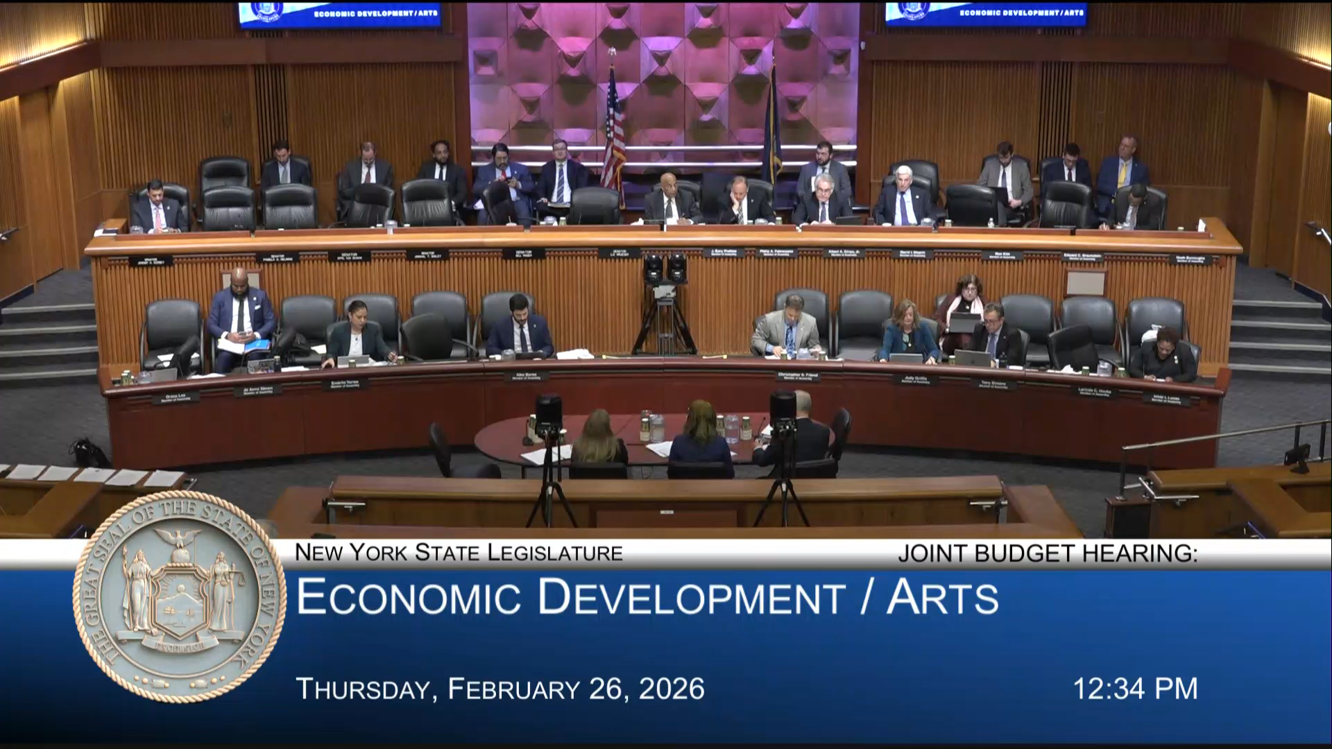 NYS DFS Acting Superintendent Testifies During Budget Hearing on Economic Development/Arts