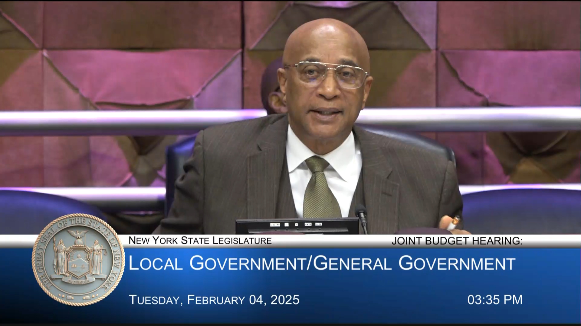 NYC Officials Testify During a Joint Budget Hearing on Local/General Government