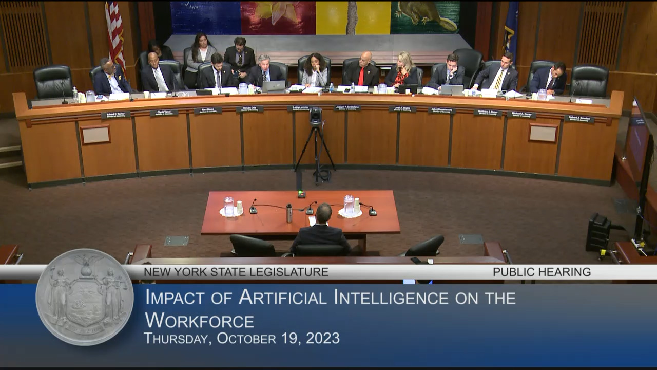 RWDSU Representative Testifies During a Hearing on the Impact of Artificial Intelligence on the Workforce