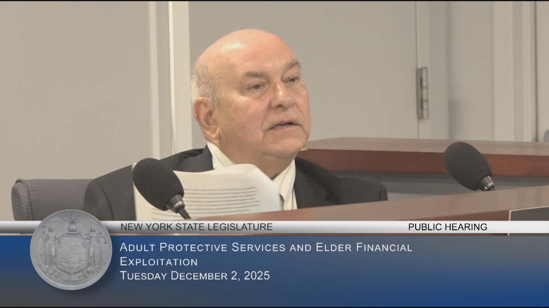 Association on Aging in NY Director Testifies During Public Hearing on Preventing Financial Fraud Against Older Adults