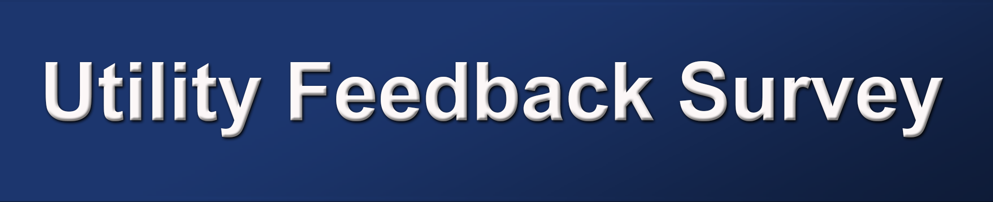 Utility Feedback Survey