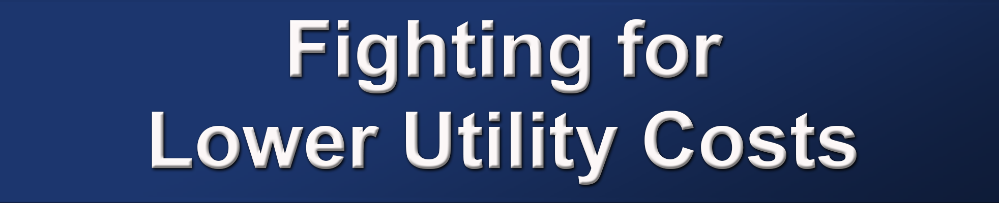 Fighting for Lower Utility Costs