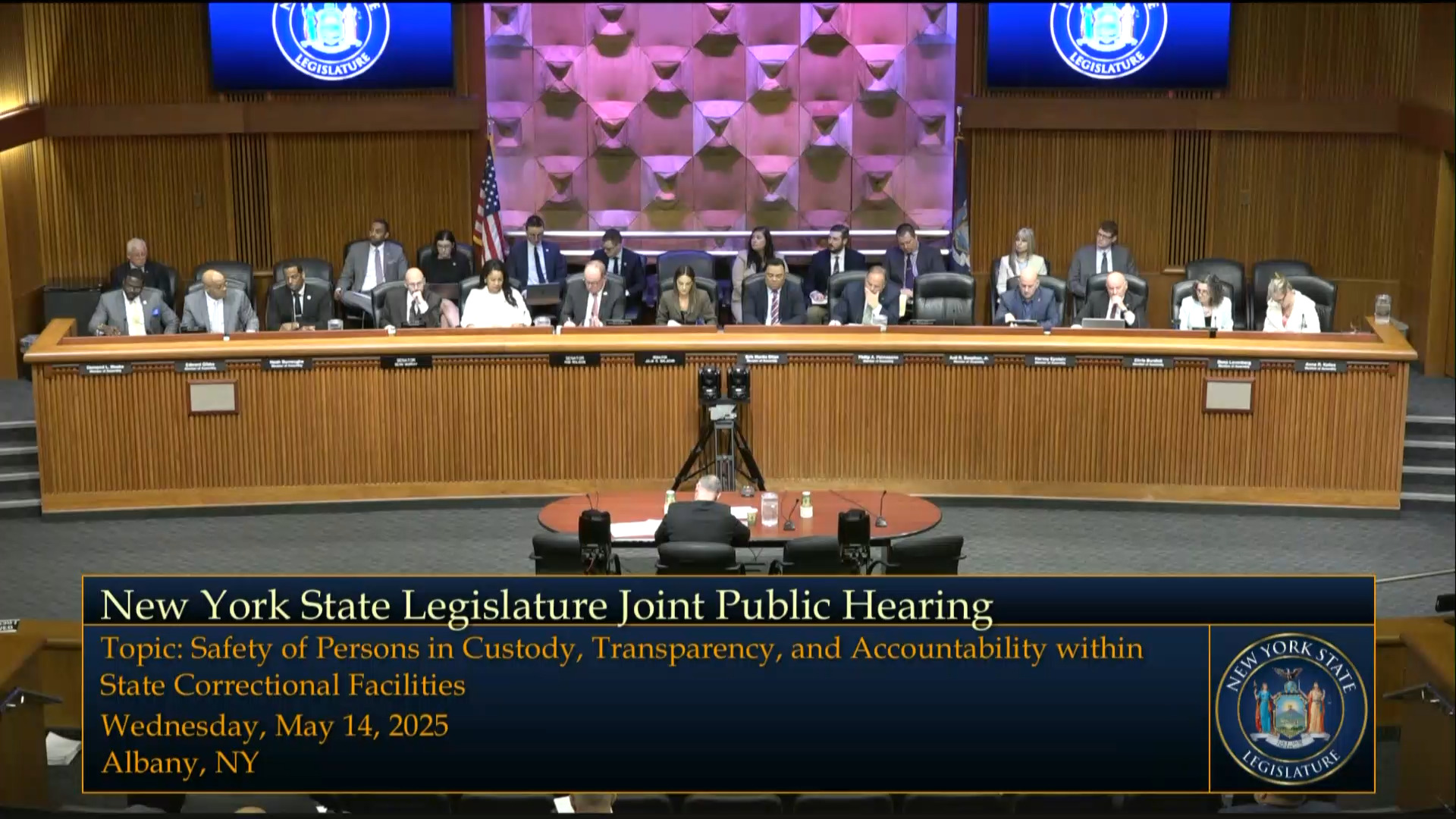 DOCCS Commissioner Testifies During Joint Legislative Public Hearing