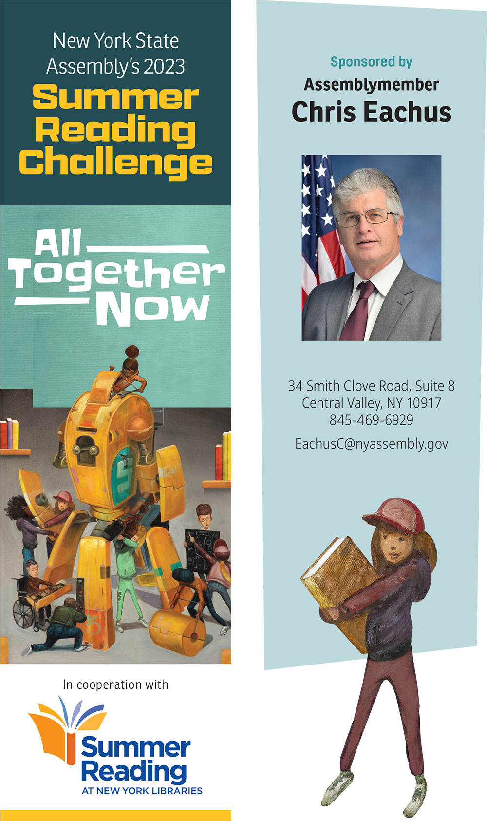 NYS Assembly's 2023 Summer Reading Challenge Bookmark