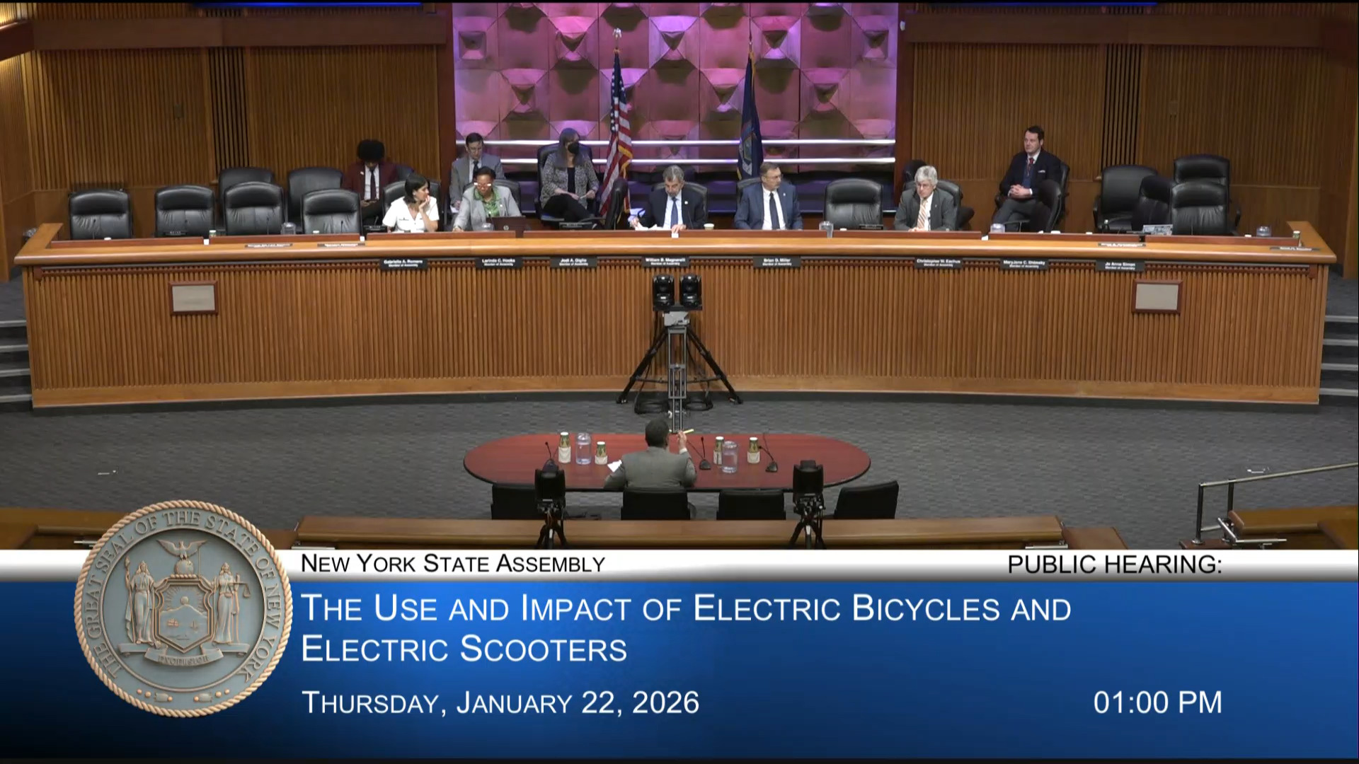 Albany Bicycle Coalition President Testifies During Hearing on Effects E-bikes and E-Scooters Have on Mobility, Traffic and Public Safety