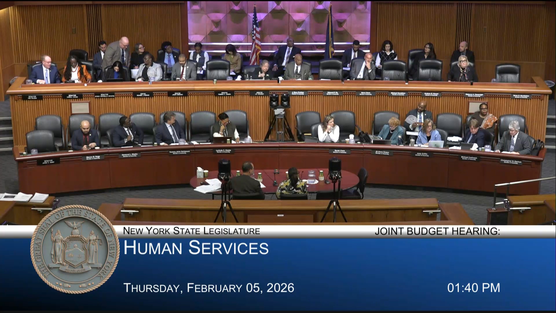 Eachus Questions State Officials During Joint Budget Hearing on Social Services