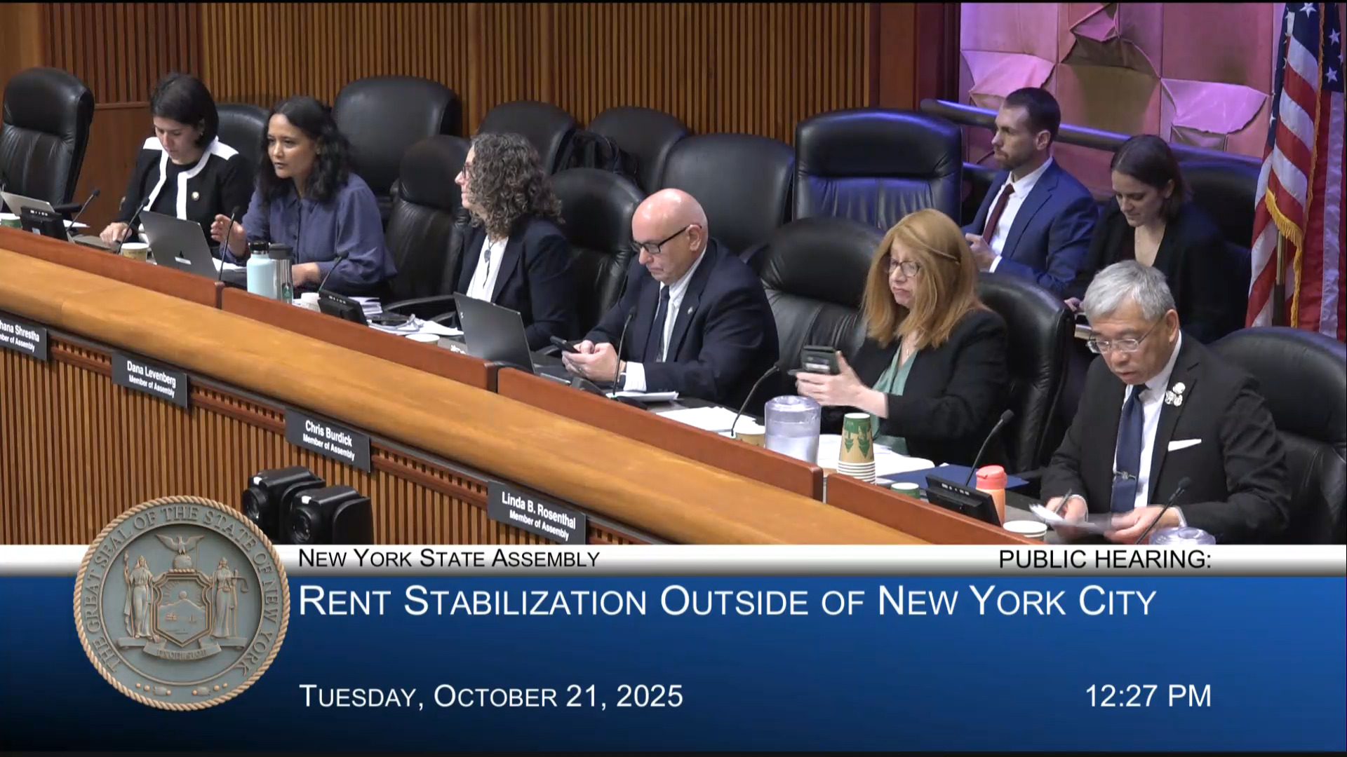 Housing Advocates Testify During Public Hearing on Rent Stabilization Outside NYC