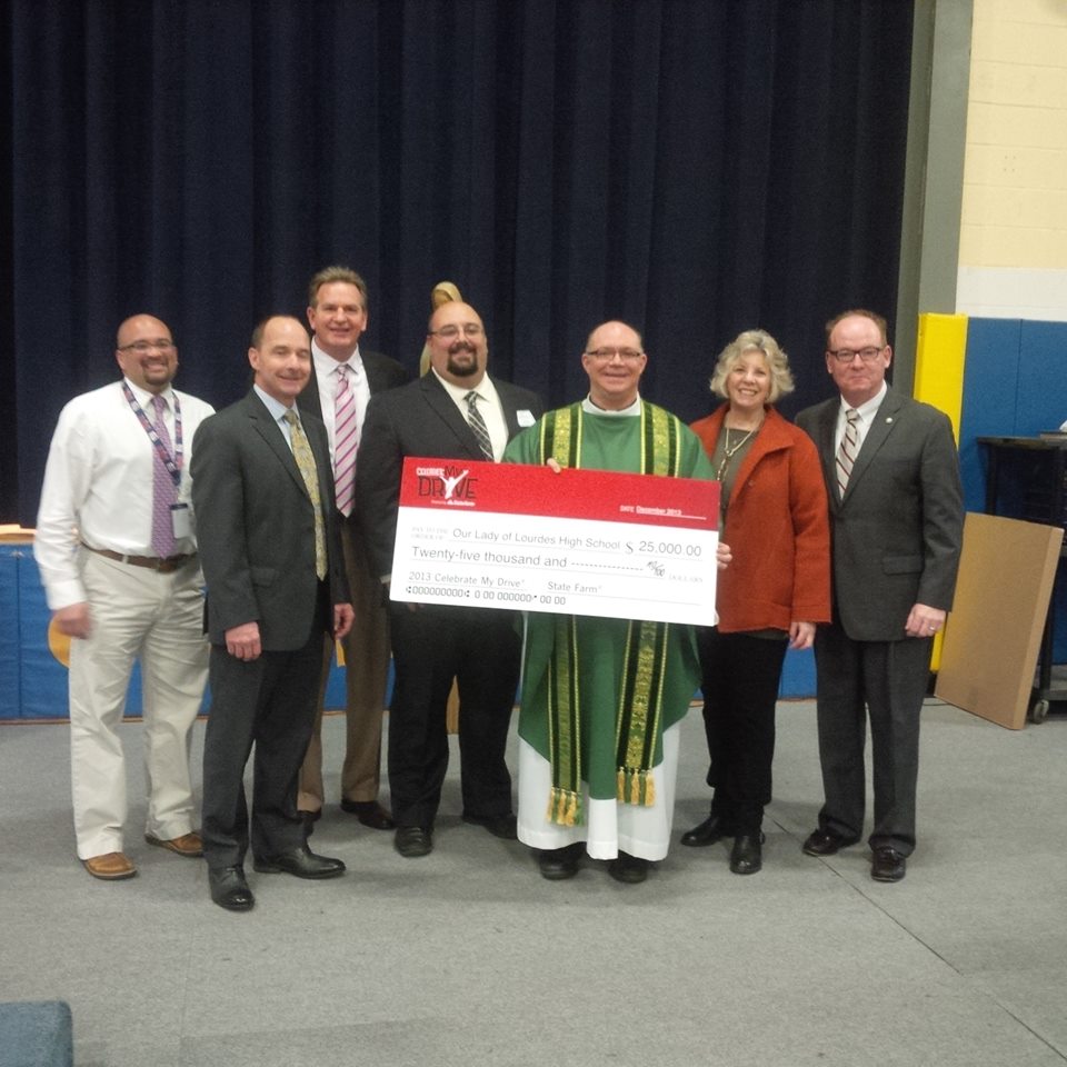 Congratulations to the students of Our Lady of Lourdes High School in Poughkeepsie for taking a stand against distracted driving! State Farm awarded the school $25,000 for their efforts in spreading a