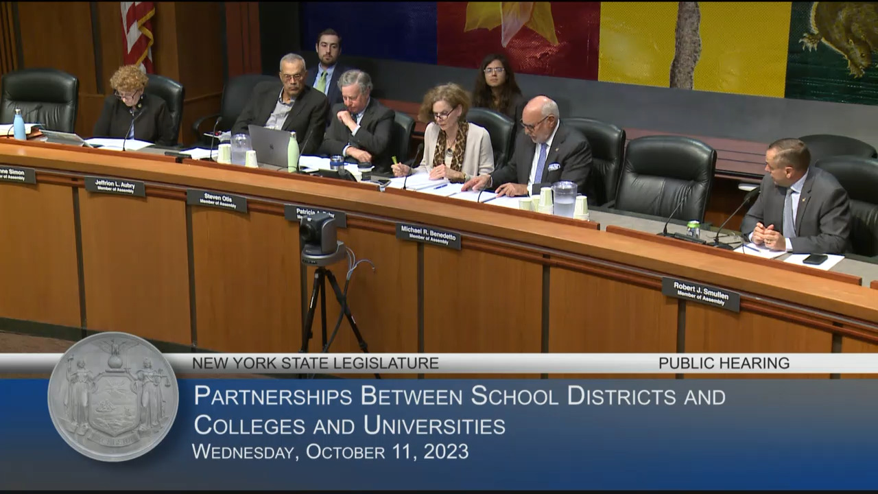 NYS Council of School Superintendents Representative Testifies at Hearing on Partnerships Between School Districts and Colleges