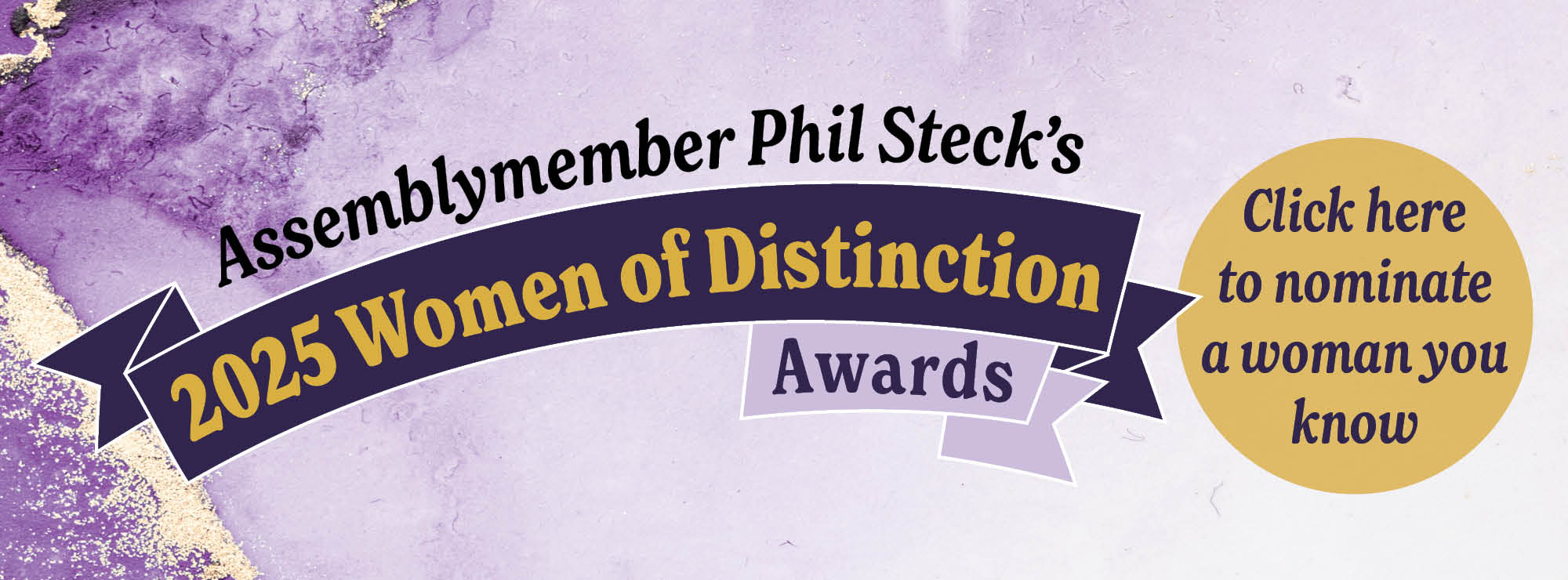 Assemblyman Phil Steck’s Women of Distinction 2025 Submission Form